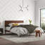 Kiesel Mid-Century Inspired Wood Platform Bed frame with Headboard-2055385727