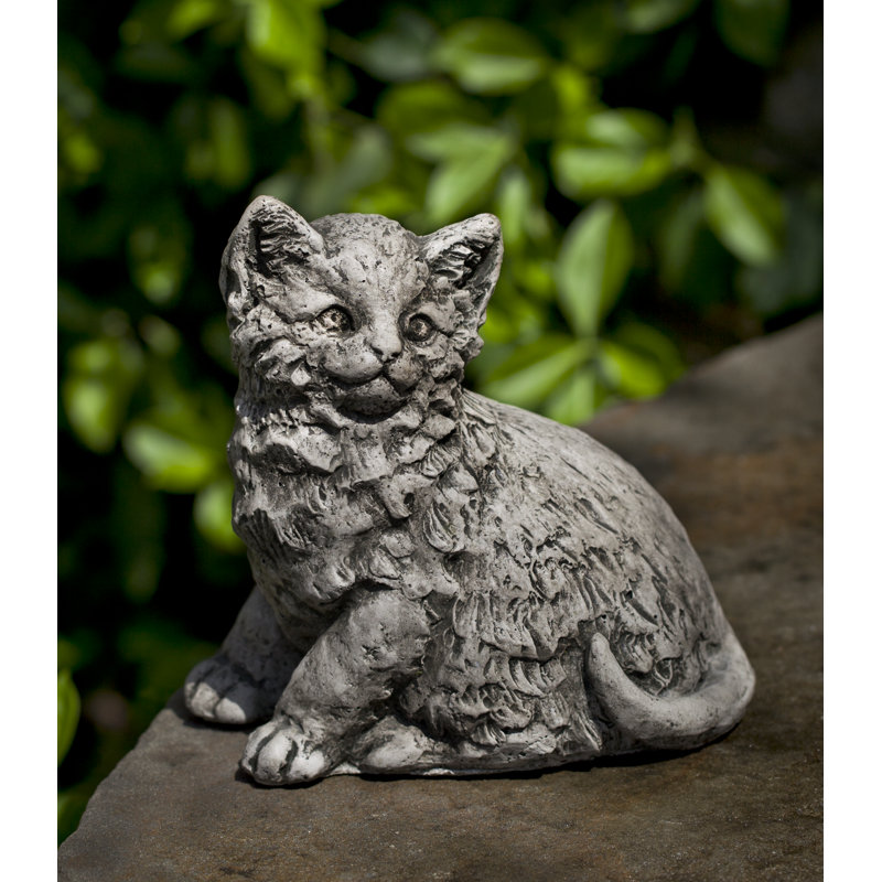 Cat Garden Statue, Alpine Stone