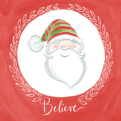 Believe In Santa - Wrapped Canvas Print