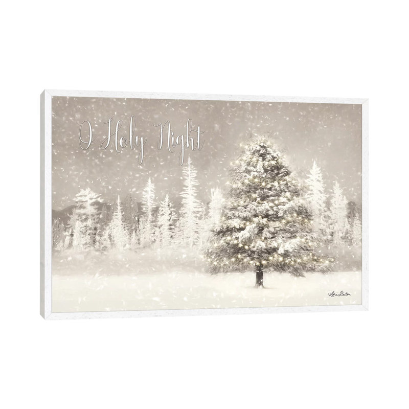 O Holy Night by Lori Deiter - Print on Canvas, 66.04 cm H x 45.72 cm W, White Framed