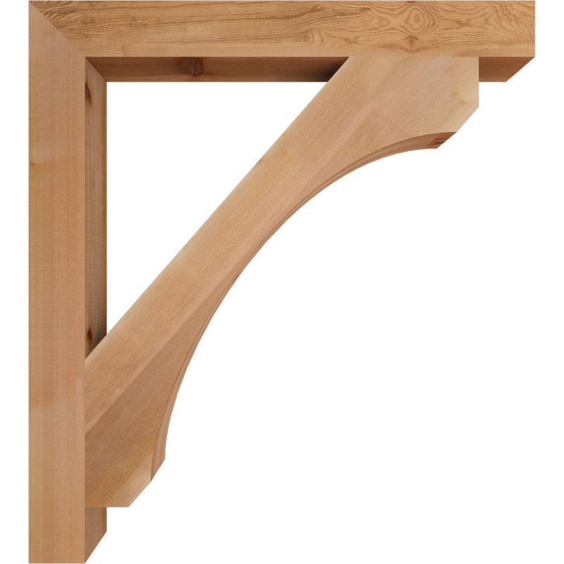 Support en bois rustique Legacy Block, Cèdre rouge, Lisse, H 40 po x l 3,5 po x P 36 po