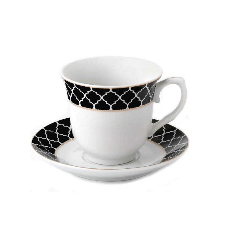 Porcelain Teacup and Saucer