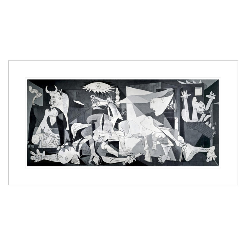 Guernica par Pablo Picasso - estampe numérique encadrée, H 16,93 po x l 29,5 po