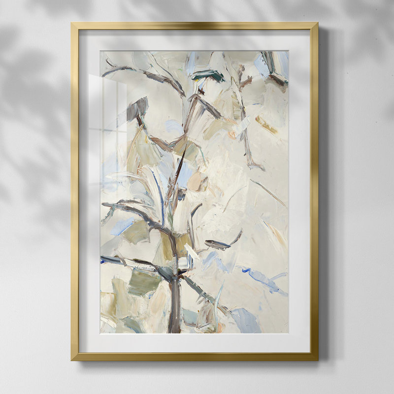 Take A Seat III Framed Print, Yes, White, Gold Framed Paper