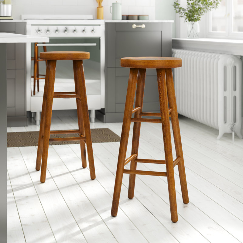 Solid Wood Counter Stool, Oak