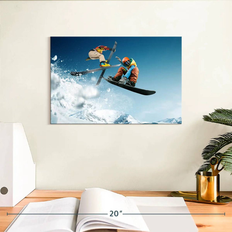 Ski et planche à neige, H 8 po x l 12 po
