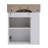 Modern Floating Bathroom Vanity With Ceramic Basin, Left Side Storage