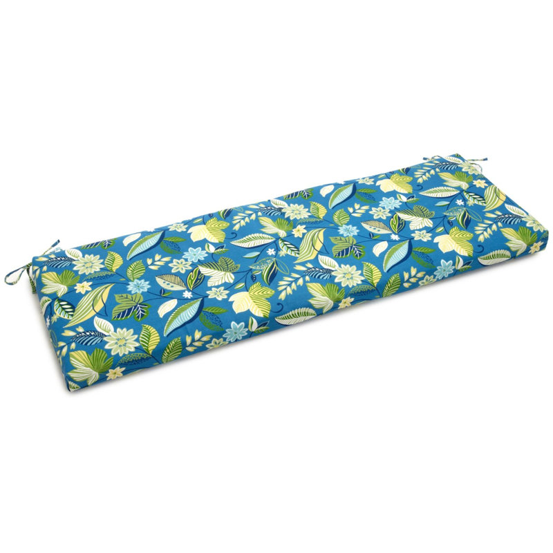 Outdoor 3.5'' Bench Seat Cushion, Skyworks Caribbean, 3.5" H x 57" W x 19" D