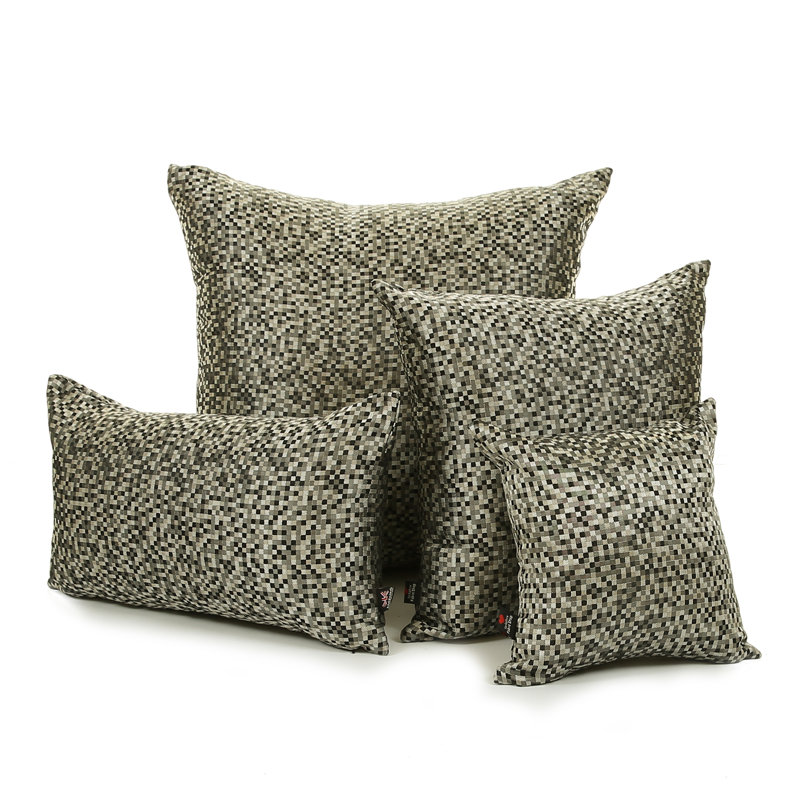 Alvaro Polka Dots Square Throw Cushion, Silver, 28 x 28cm