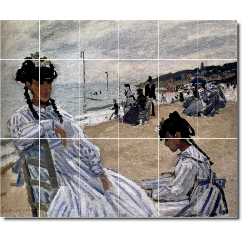 Carreau de céramique décorative 25,5 po x 21,25 po 4,25 po x 4,25 po, Mère enfant - 06144