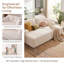 Canapé-lit de 83 po surdimensionné pour lit double, canapé-lit 2 places désossé, canapé-lit à assise profonde avec mousse haute densité et 6 coussins, sans assemblage requis, canapé compressé-132685747