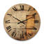 Enchanted Destruction Vintage Illustration I - Modern Geometric Oversized Wood Wall Clock-1377693557