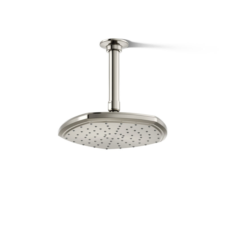 Occasion 8 In. Single-Function Rainhead, Matte Black, 2.5 GPM
