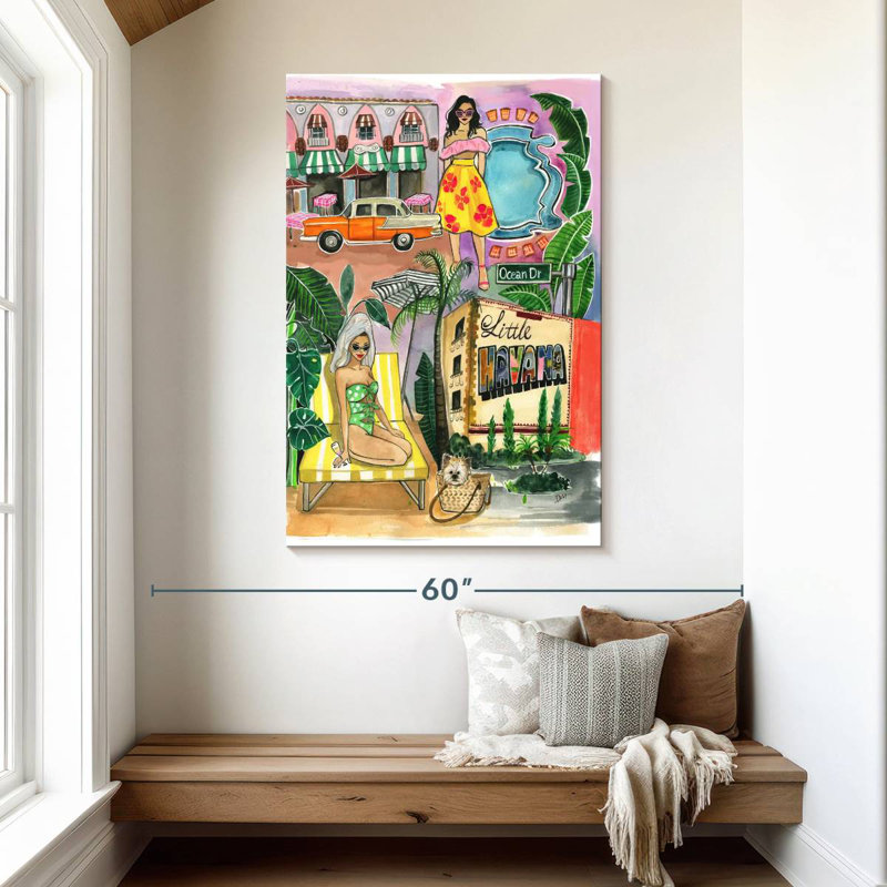 Aime Miami In The Spring, 48" H x 32" W