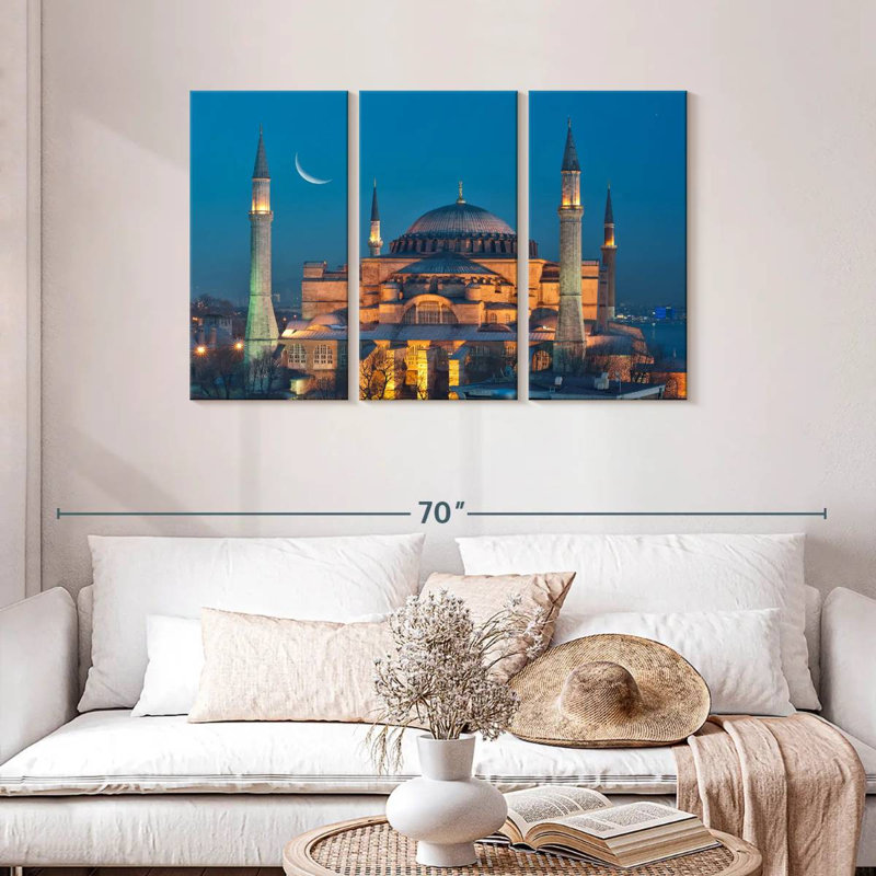 Hagia Sophia By Nightfall, 28" H x 45" W