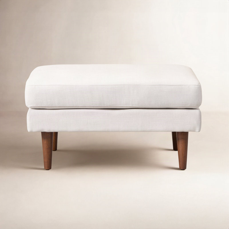 Repose-pieds Miller, 19" H x 32" W x 23" D, Ivoire ivoire