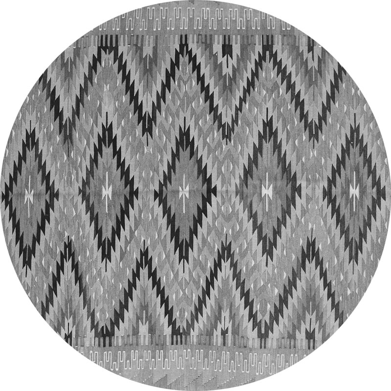 Southwestern Indoor Rug, Round 8'