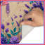 Tapis de bain mauve à fleurs lavande-129637988