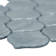 Blue Shimmer Arabesque 10 in. x 10.2 in. Glass Mesh-Mounted Mosaic Wall Tile