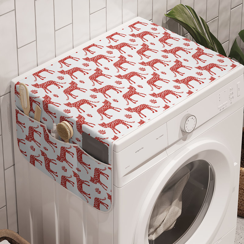Machine à laver East Urban Home Leopard, paquet de 2, 47 po x 18,5 po