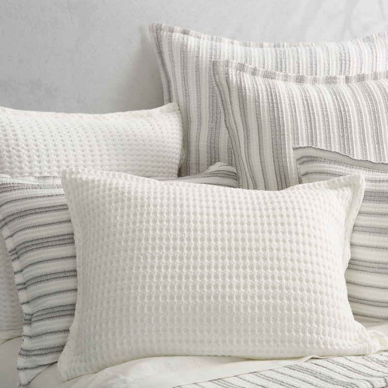 Pine Beach Sham, Standard, White