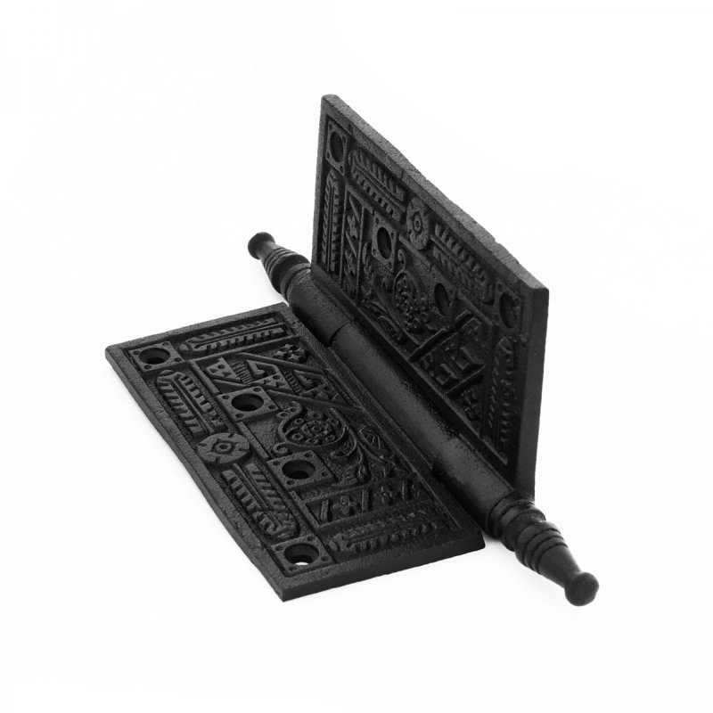 Wrought Iron Butt Victorian Steeple Tip Face Mount Hinge