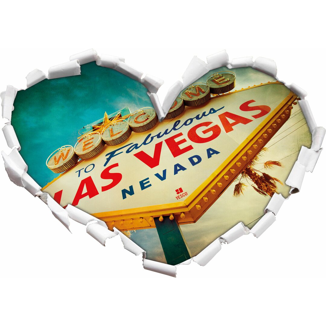 Wandtattoo Las Vegas im Retro-Look