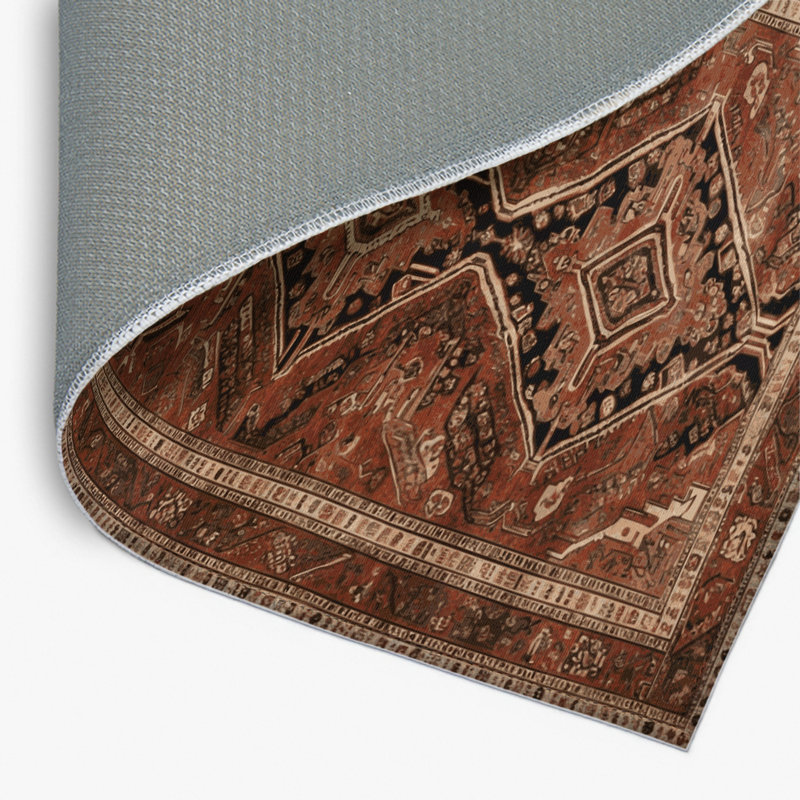 Tapis d'intérieur et d'extérieur brun Persian, Rectangulaire 2 pi x 3 pi