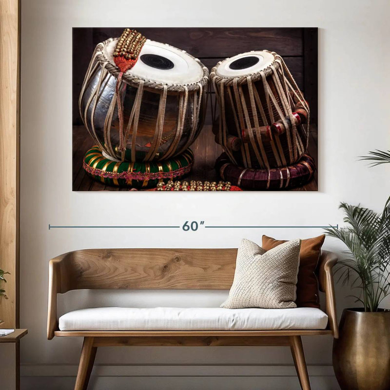 Abarca Tabla Drums And Bells, 34" H x 51" W