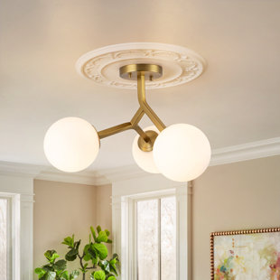 Plafonnier semi-encastré 3 lumières 20 po