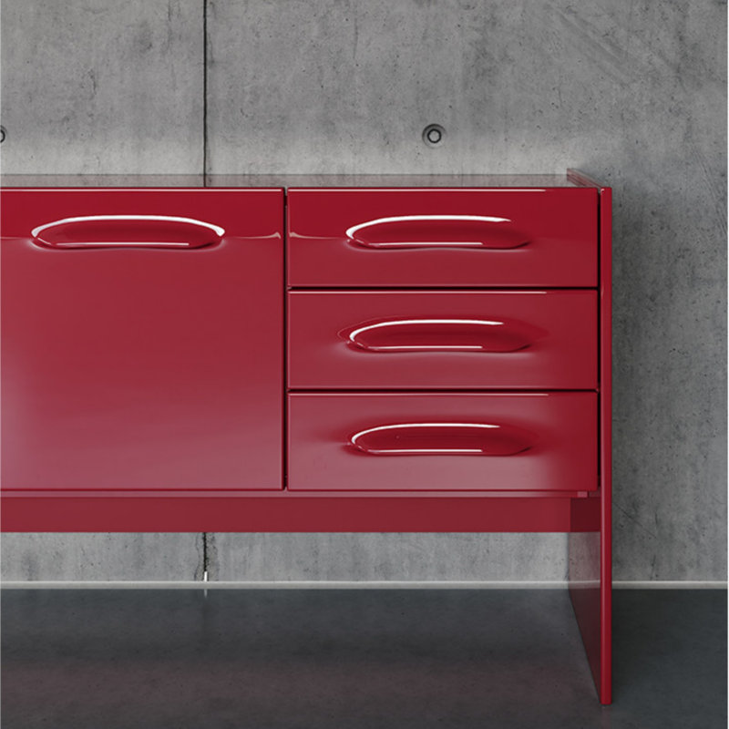 Buffet de style simple, Rouge