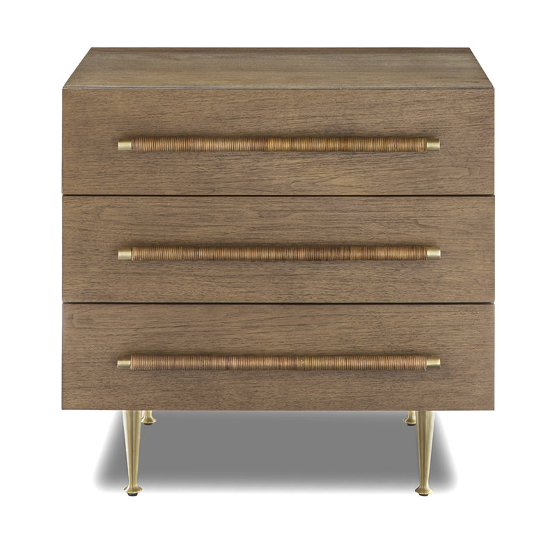 Audrey 3 - Drawer Nightstand, Toffee