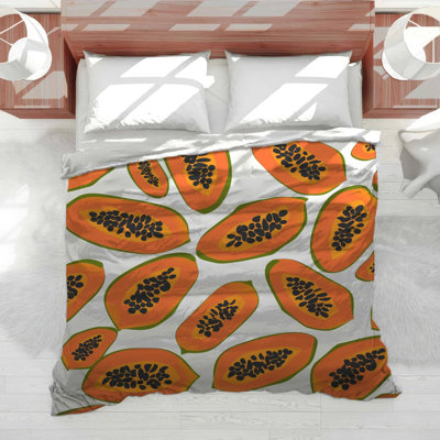 Papaya Bedding Food Comforter Bohemian Boho