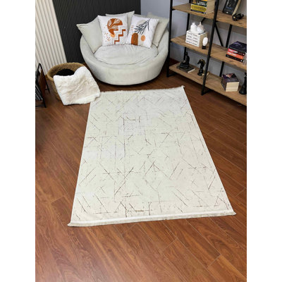 Amiliya Solid Colour Bamboo Slat / Seagrass Area Rug