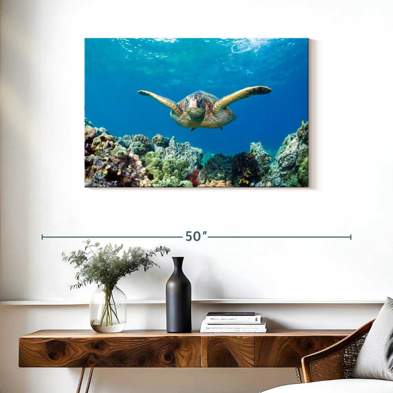 Maui Green Sea Turtle, 24" H x 36" W