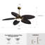 Ventilateur de plafond à 5 pales 52 "à intensité variable avec lumières DEL et télécommande Palm Valley