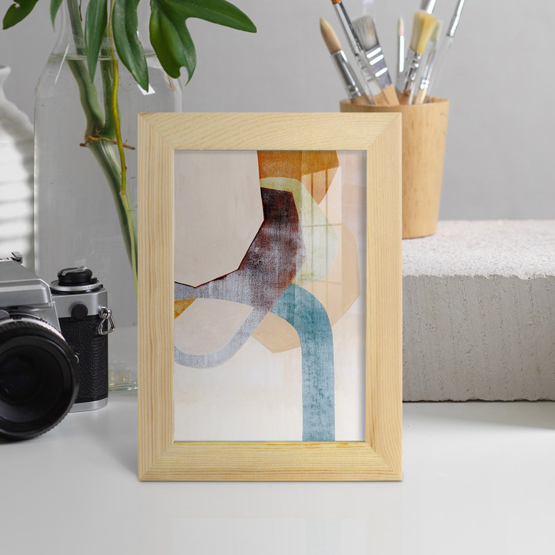 «Garak Desert Rockfall I», impression encadrée sur papier, H 6 po x l 4 po x P 1 po, Naturel