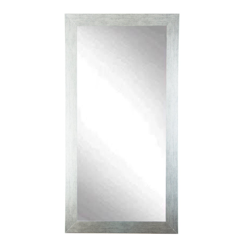 Miroir décoratif Daisytown, H 55,5 po x l 32,5 po, Argent brossé