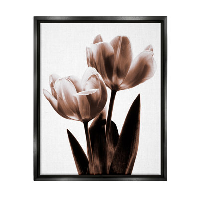 " Modern Tulip Silhouette Duo " by Caroline Kelly