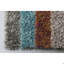 Tapis à poils longs en polyester tissé à la main vert, mauve et orange Stickland-275450109