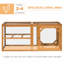 Extension de poulailler en bois 55 po