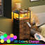 40.9cm W Metal Bedside Table