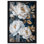 Décoration murale fleurs blanches et feuilles dorées Shadowbox par Art Remedy