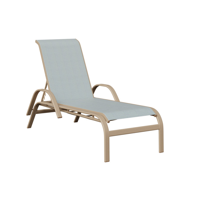Chaise longue berlinoise berlinoise berlinoise avec tissu Calypso, Sahara moucheté, Bleu ciel