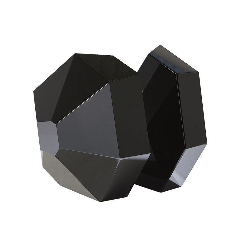 Crystal Bookend, Black