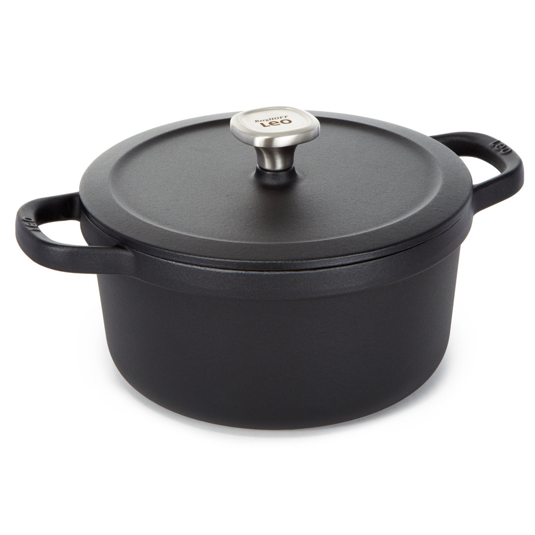 BergHOFF Graphite Enamel Cast Iron Covered Stockpot 10.25", 6qt. BergHOFF