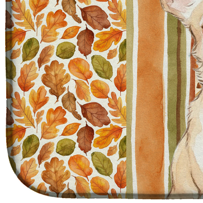 Cream Chihuahua Heirloom Fall Dish Drying Mat