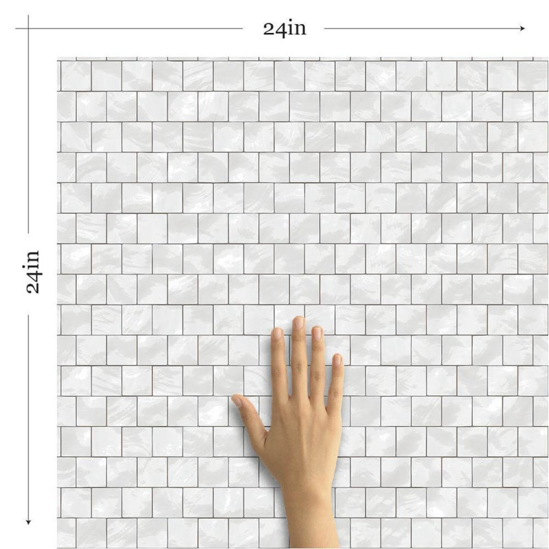 Carreau de papier peint adhésif 24 po l, L 126 po x l 24 po