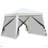 Outdoor Canopy Tent, Slant Leg Sun Shelter With Mesh Sidewalls, Patio Tents For Parties