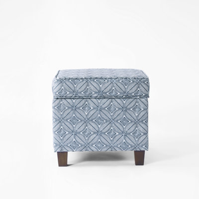 Repose-pieds carré avec rangement 17,5 "Asha
